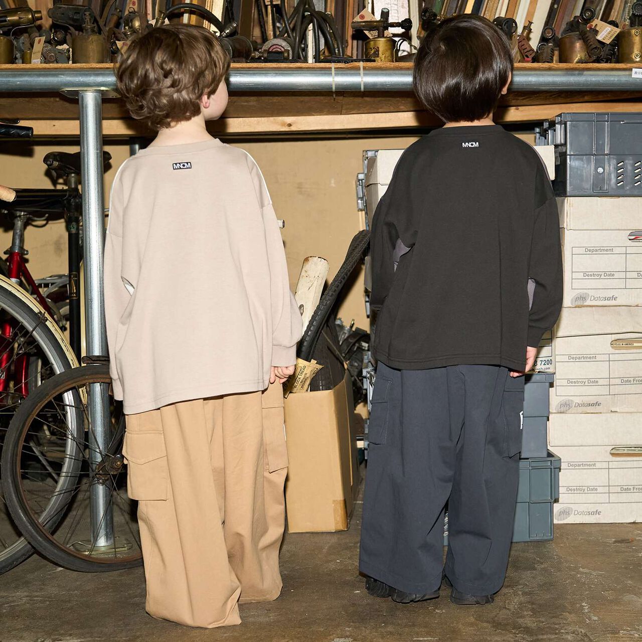 [MNCM] Bi-Color Big T-Shirt (Kaiteki Tenjiku),Navy, large image number 28