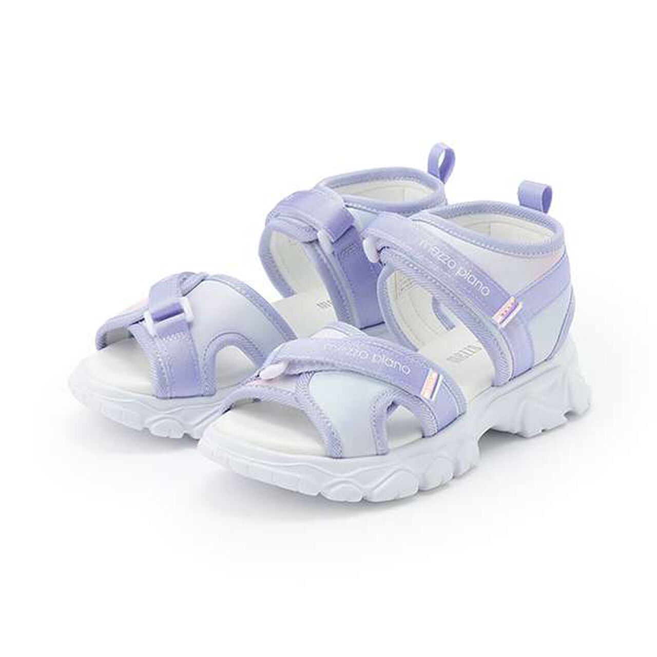 Platform Sports Sandals,White, large image number 12