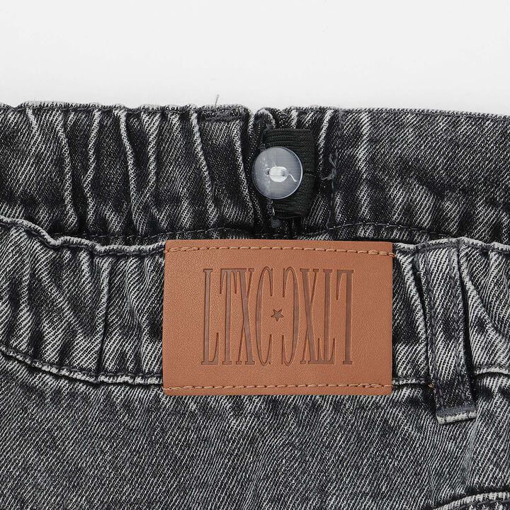 [LTXC] Charm Design Denim Wide Pants,Gray, medium image number 14