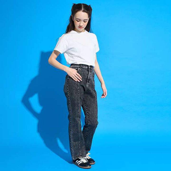 [AMI] Denim Flare Pants,Black, medium image number 25