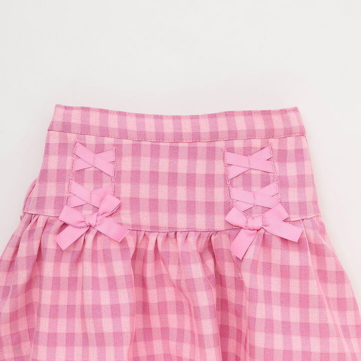 Laced Ribbon Skirt,Pink, medium image number 2