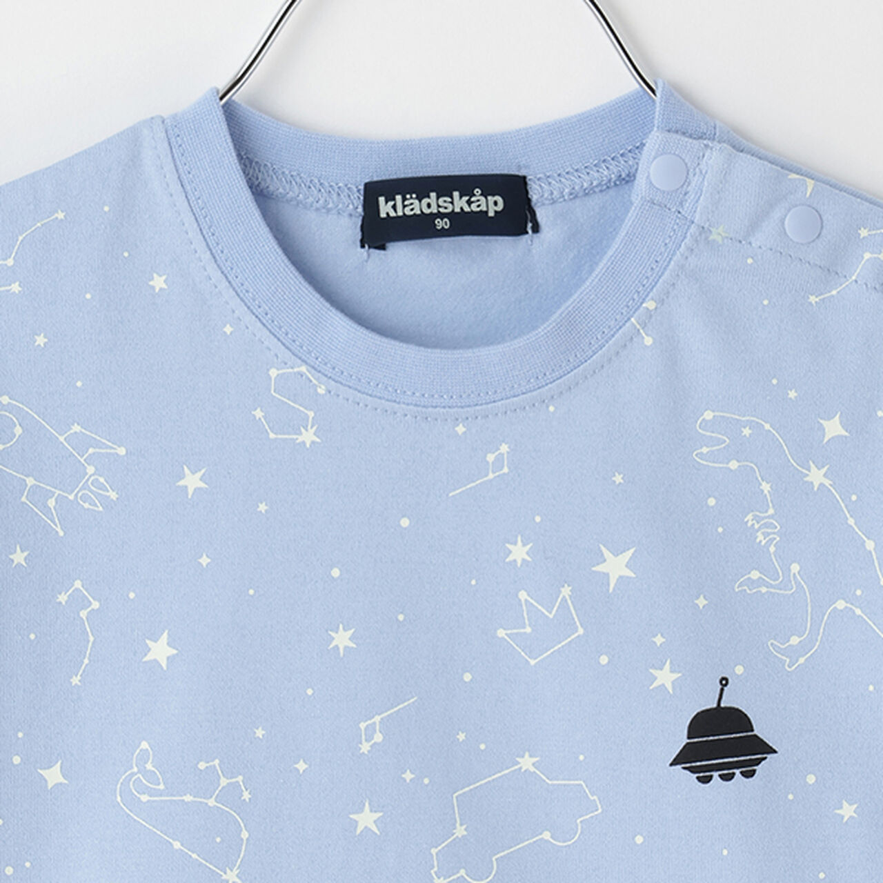 Dinosaur × Zodiac Short Sleeve T-Shirt,Yellow green, large image number 2