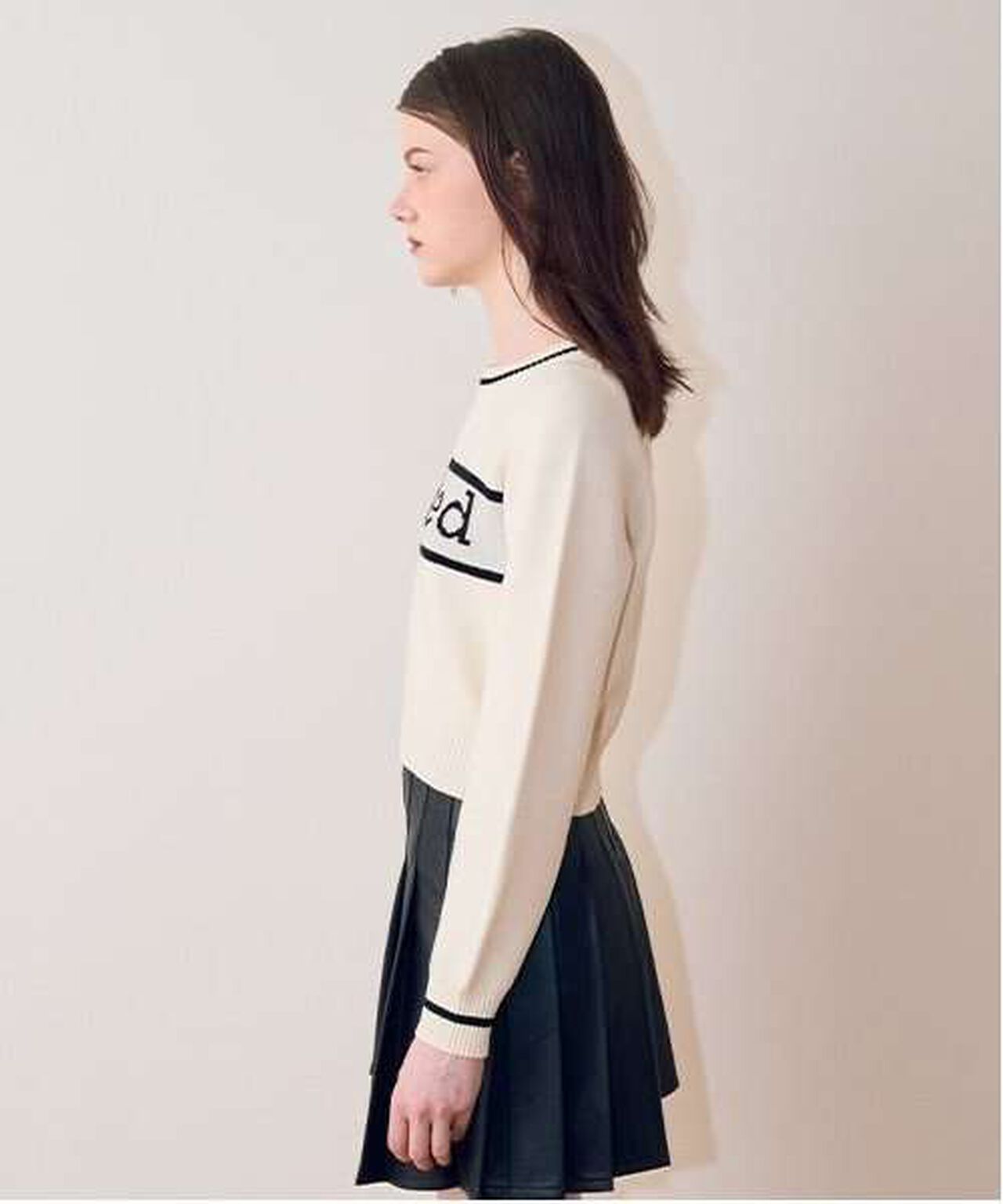 Line Logo Jacquard Knitwear,Black, large image number 5