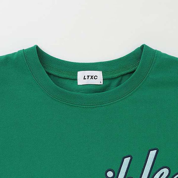 Logo Assorted Appliqué Half T-shirt,Sax blue, medium image number 12