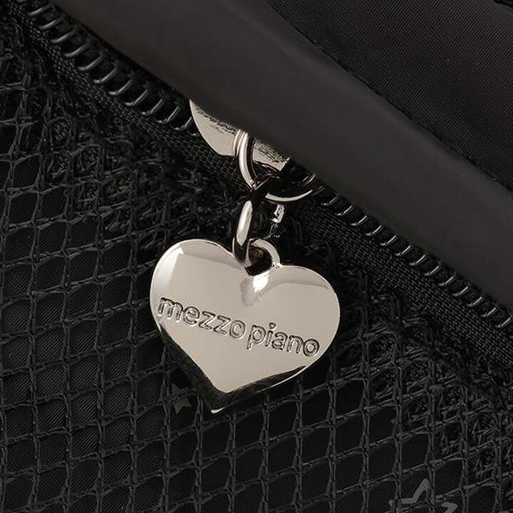 Mini Shoulder Bag with Carabiner,Black, medium image number 3