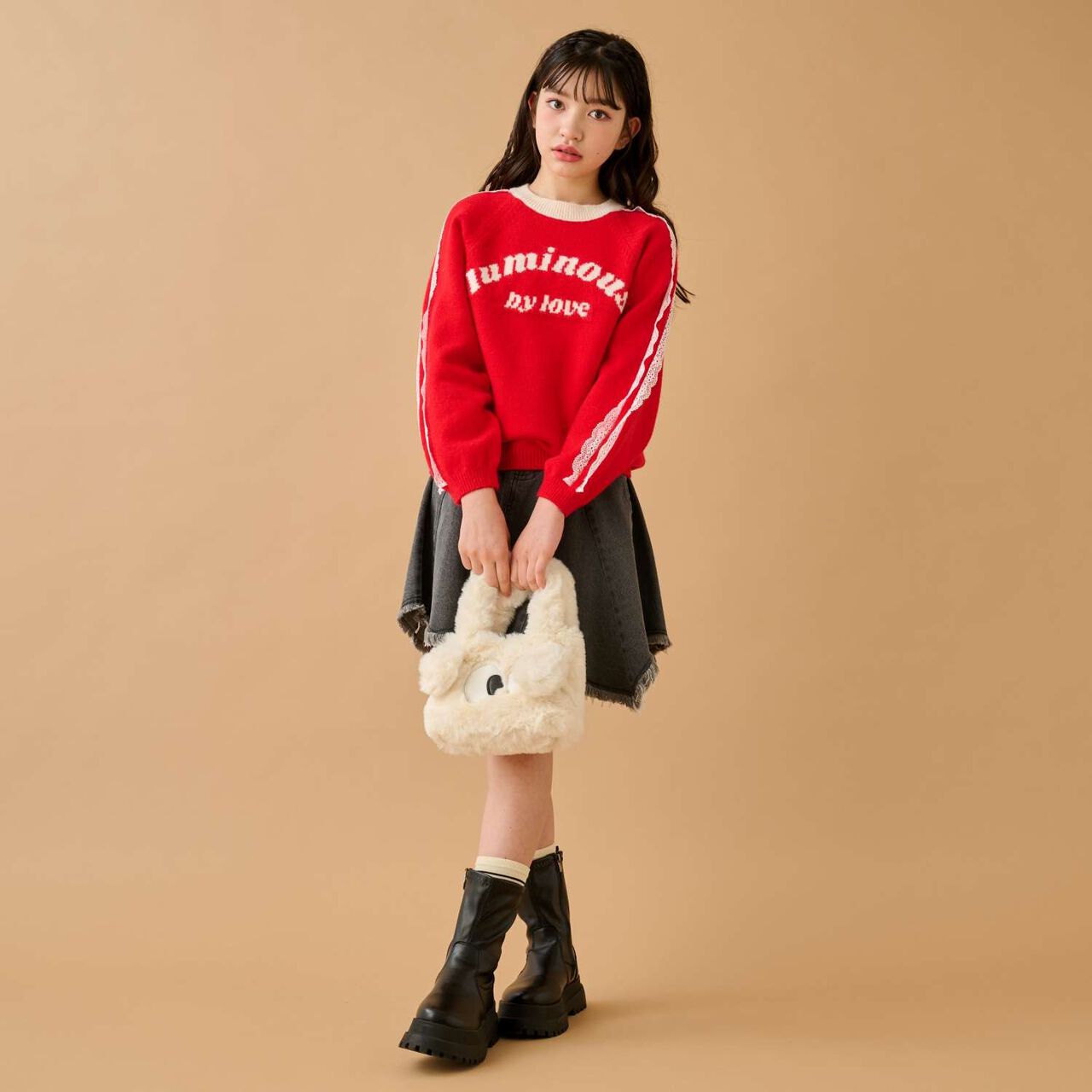 Platform Short Boots,Black, large image number 1