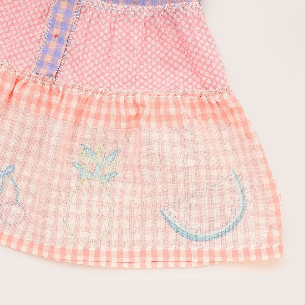 Fruit Pattern One-Piece Dress,Pink, large image number 12