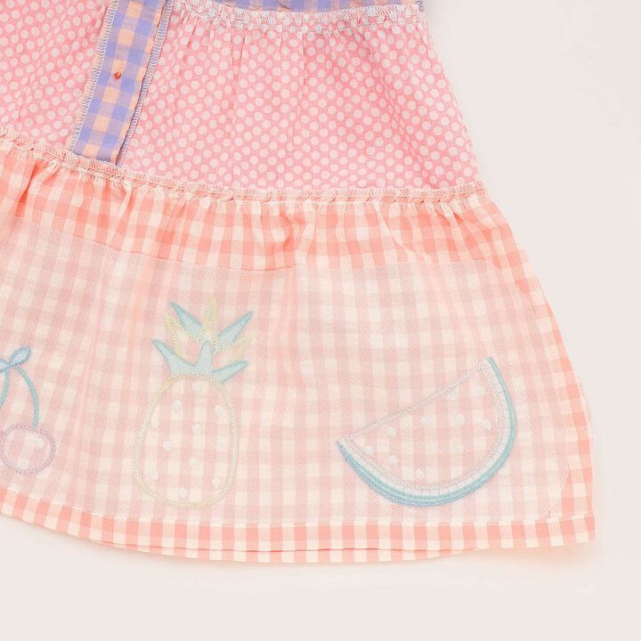 Fruit Pattern One-Piece Dress,Pink, medium image number 12