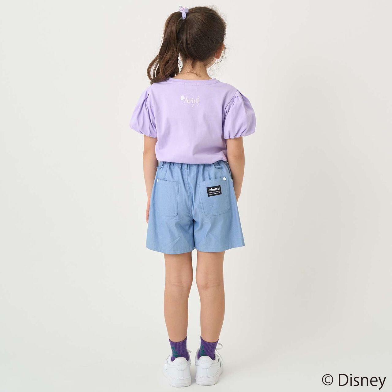 [Stain-resistant and Water-repellent] Disney Princess Puff Sleeve T-Shirt,White, large image number 16