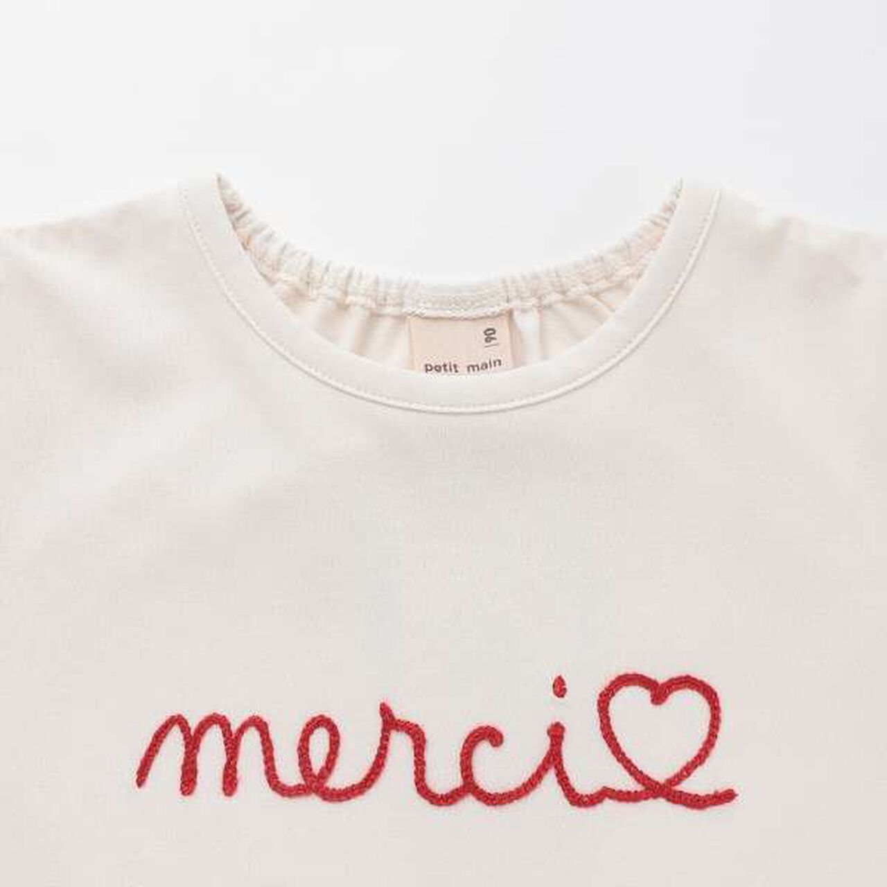 [Amphibious] Logo Embroidery T-Shirt (Kids Size),Light khaki, large image number 7