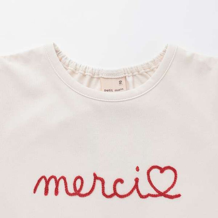 [Amphibious] Logo Embroidery T-Shirt (Kids Size),Light khaki, medium image number 7