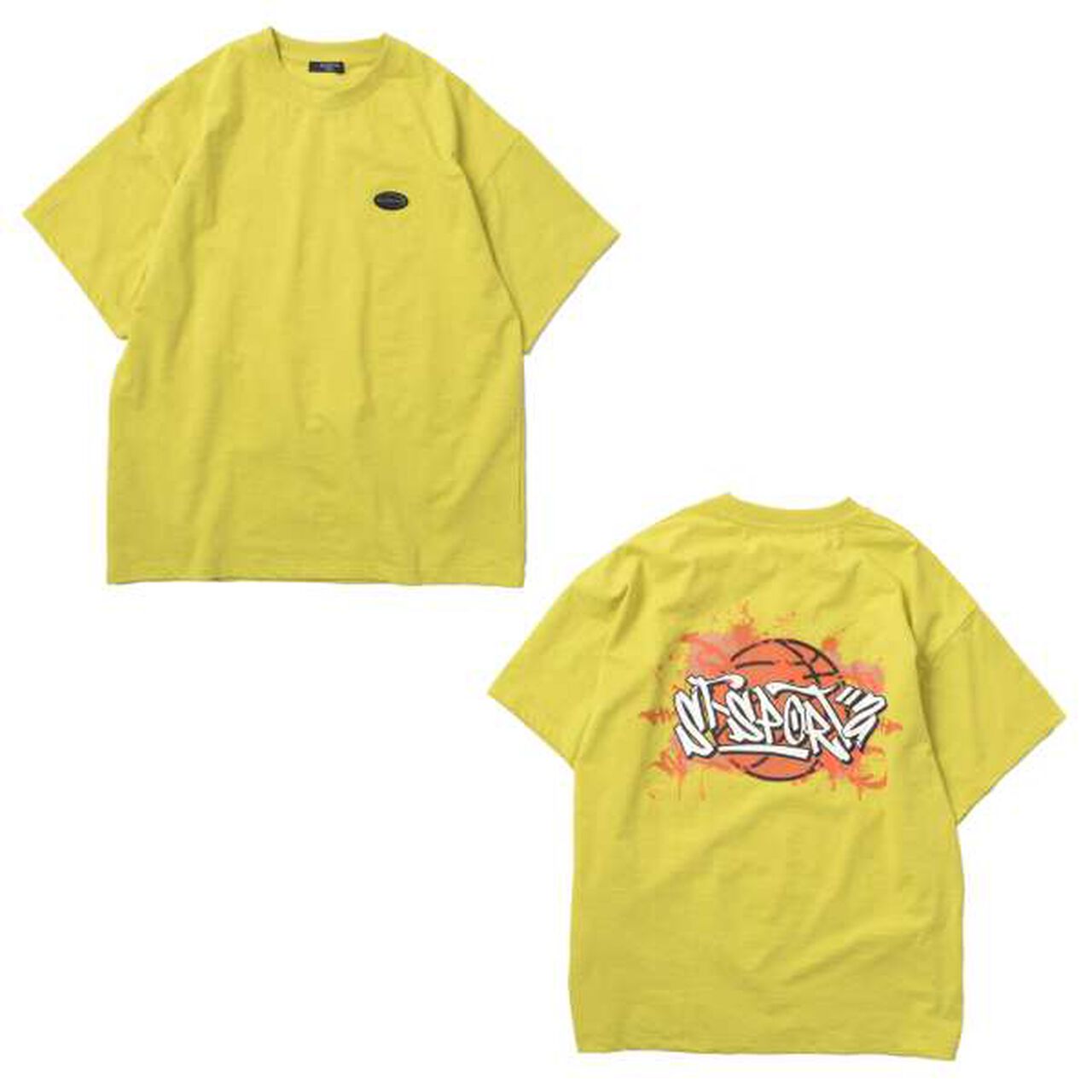 UV Protection Bear Pocket Sailor Collar T-Shirt,Yellow green, large image number 6