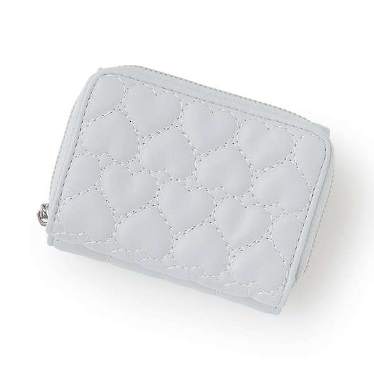 Heart Quilt Tri-Fold Wallet,Sax blue, large image number 1