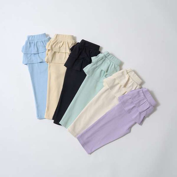 Tomo Pants Back Frill 7/8 Capri Pants,Ivory, medium image number 8