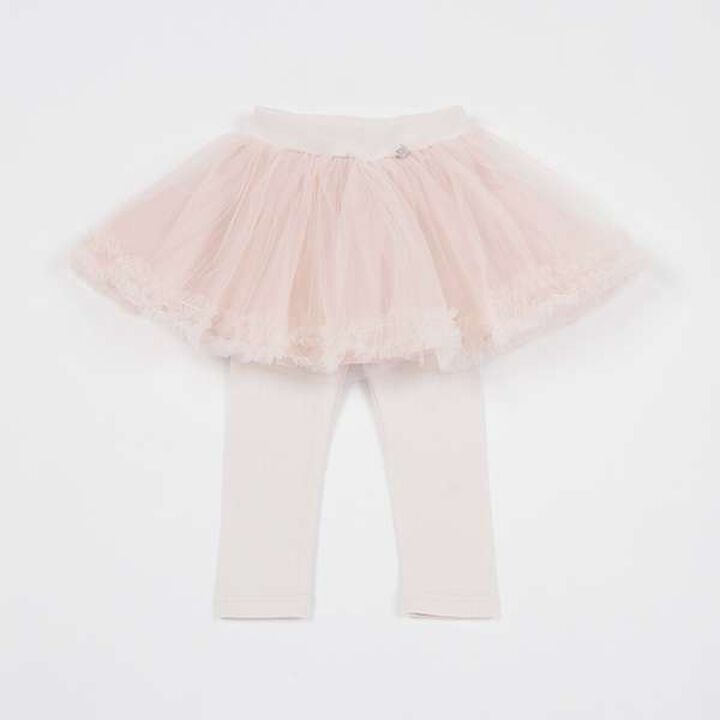 [Link] Tulle Skirt with Leggings (Kids),Light green, medium image number 16