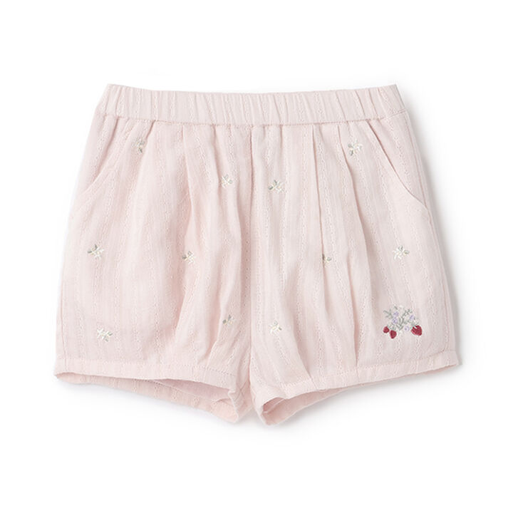 Strawberry Embroidery Balloon Pants,Ivory, medium image number 13
