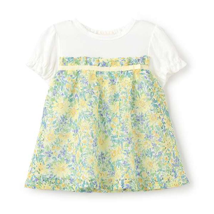 Floral Lace Tunic,Lemon yellow, medium image number 0