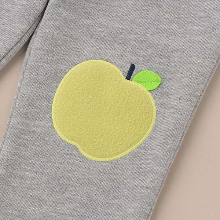 Boys' Full-Length Apple Print Pants,Gray, medium image number 4