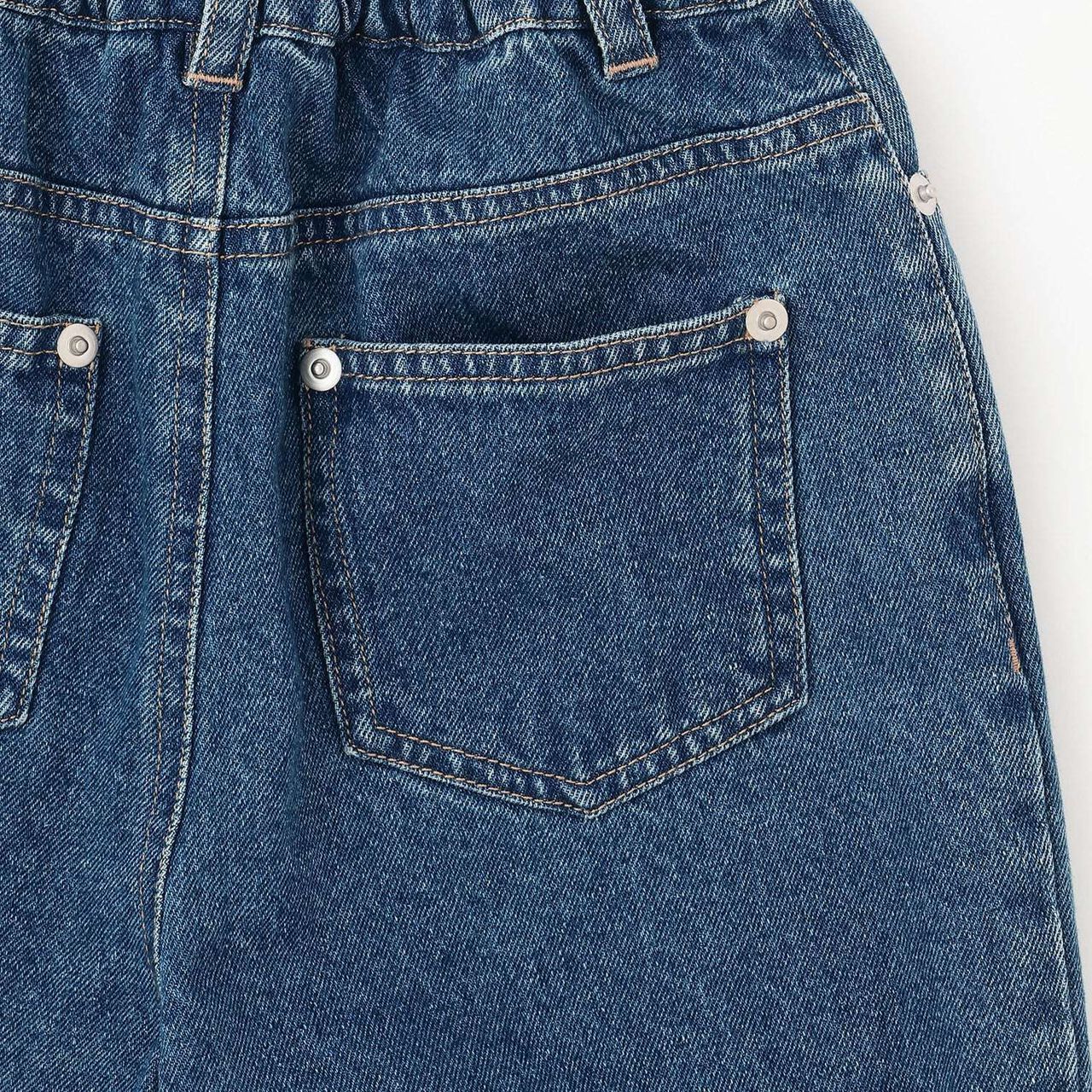 [Tomo Denim] Straight Denim Pants,Blue, large image number 8