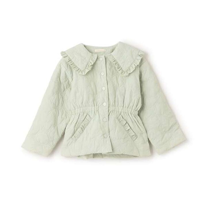 Lycee Mine Ballet Series Mid-Length Ribbon Quilted Jacket,Ivory, medium image number 3