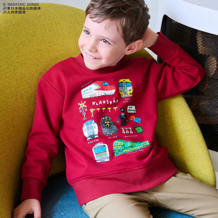 Train Motif Sweatshirt,, medium