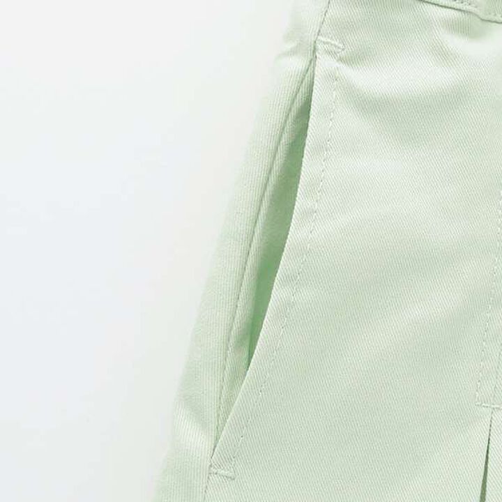 Wide Belt Box Pleats Skirt with Shorts,Mint, medium image number 6