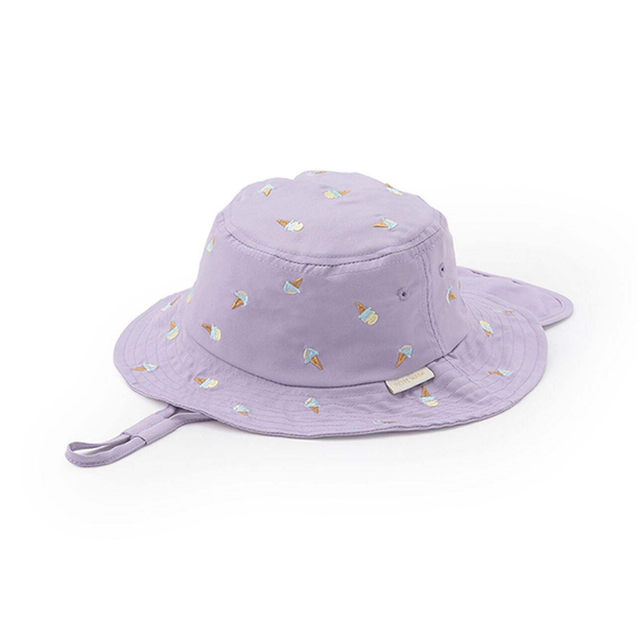 [Heat-Resistant] Embroidered Bucket Hat,Lavender, large image number 0