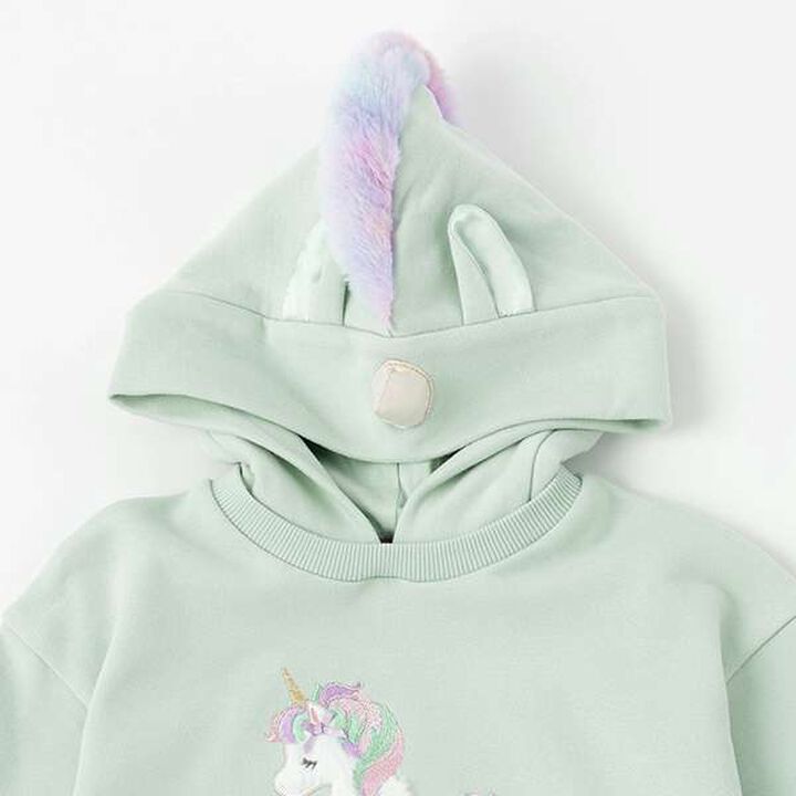 Animal Motif Hoodie One-Piece Dress,Lavender, medium image number 10