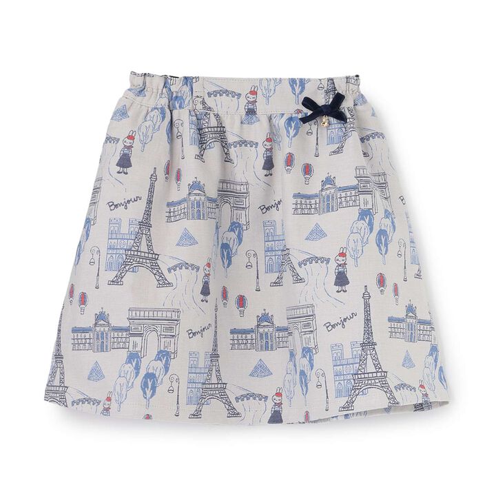 [Made in Japan] Paris Pattern Jacquard Skirt,Ivory, medium image number 8