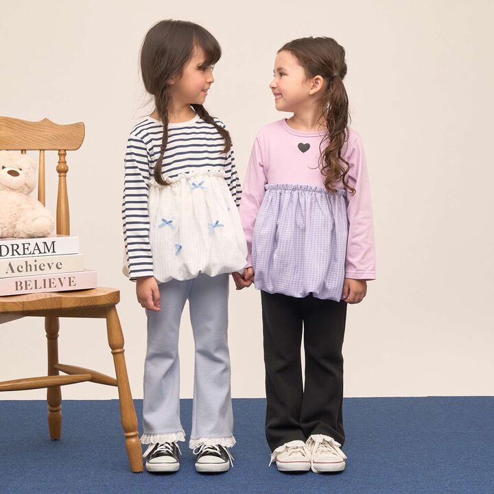 Quick-Dry UV Non-Crumbling Either Way Is Fine Muteki T Balloon Peplum Tops,Lavender, medium image number 34