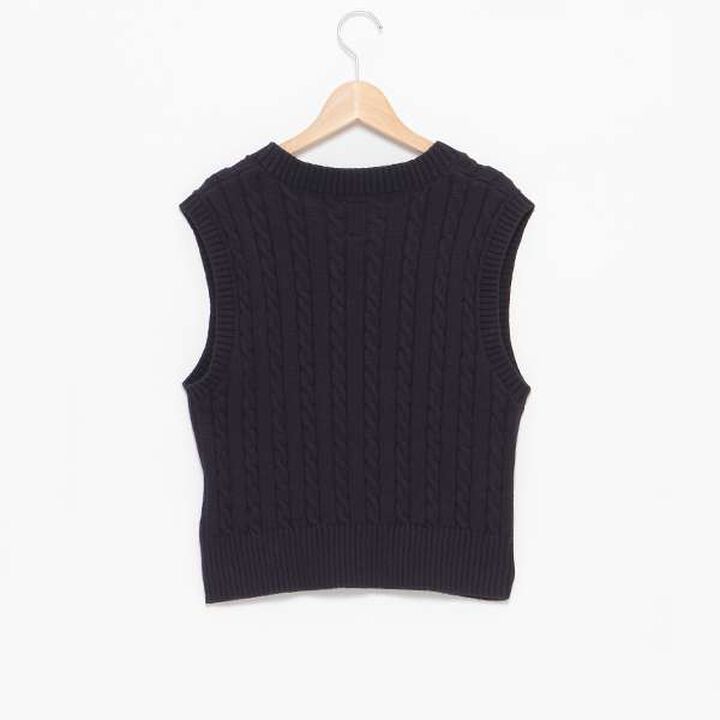 Cotton Vest,Navy, medium image number 1