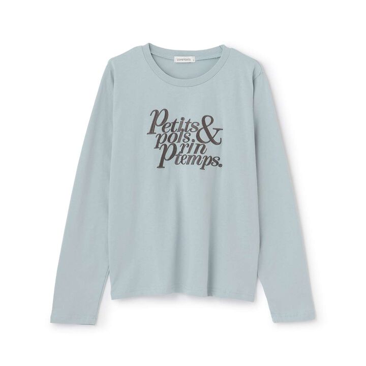 Logo Embroidery Long-Sleeve T-Shirt,Off white, medium image number 3