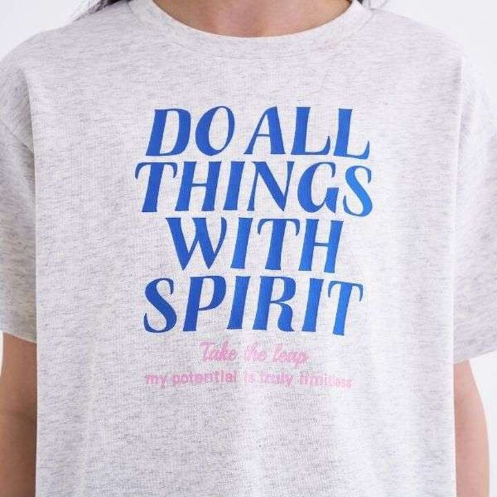 [3way Cool Touch] Logo Short-Sleeve T-Shirt & Pleated Skirt Outfit Set,Smoke white, medium image number 14
