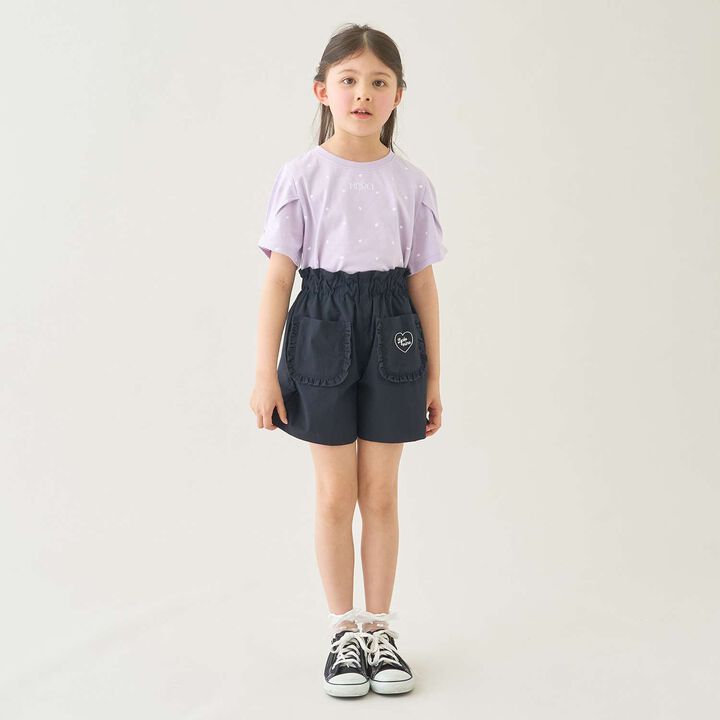 [Land and Water Use] Frill Pocket Shorts for Girls [Kids' Clothing],Red, medium image number 17
