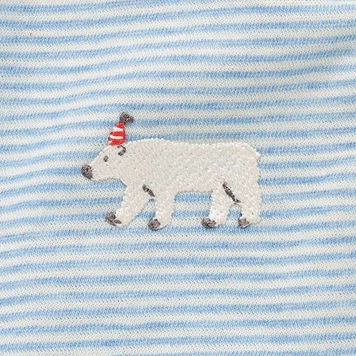 Polar Bear Stripe Newborn Wear,Blue, medium image number 3