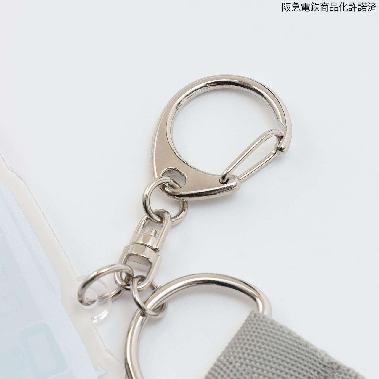 Hankyu Train Keychain,Deep red, large image number 3