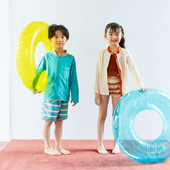 [SWIM] Girls Outfit Set,Emerald green, medium image number 9