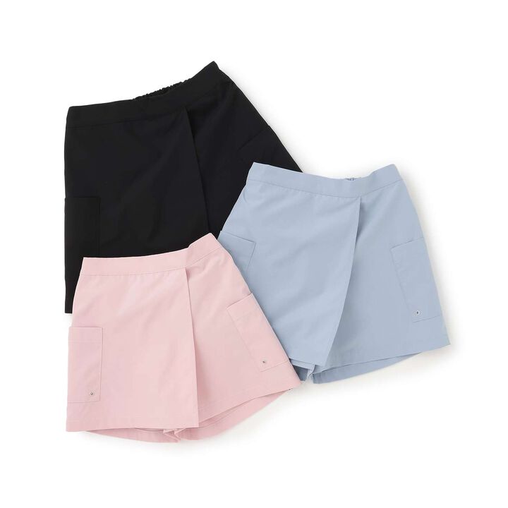 [Land and Water Use] Wrap Skirt Shorts,Black, medium image number 7