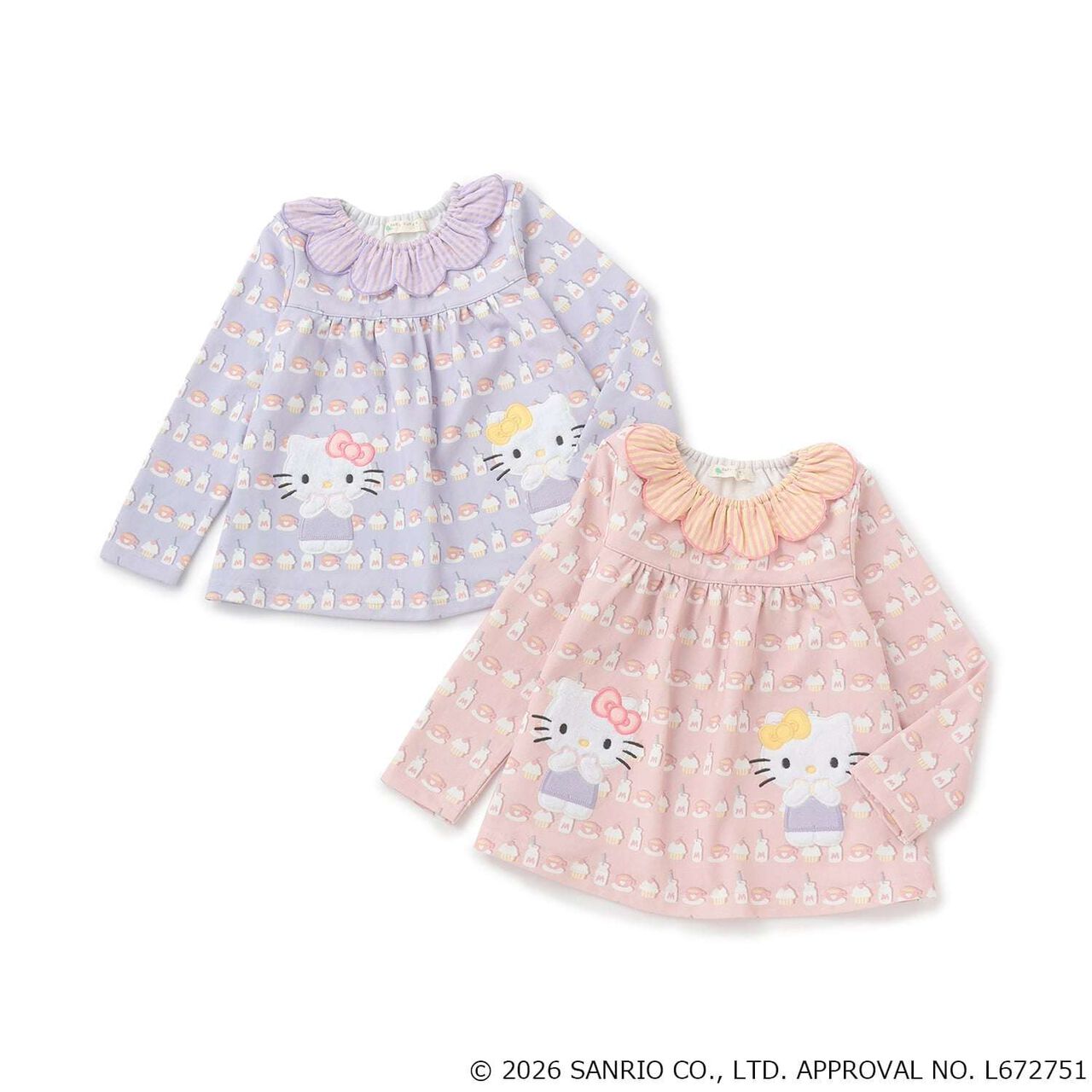 [Hello Kitty] Sweatshirt,Pink, large image number 6