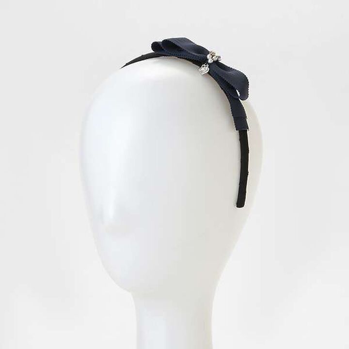 Ribbon Headband [Made in Japan],Navy, medium image number 4