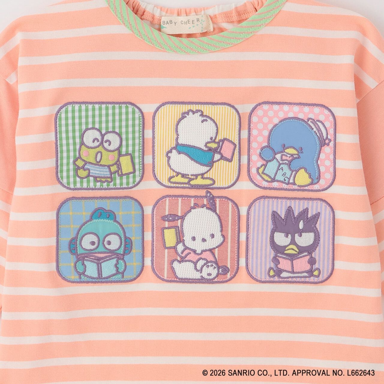Hapidanbui Long-Sleeve T-Shirt,Peach, large image number 3