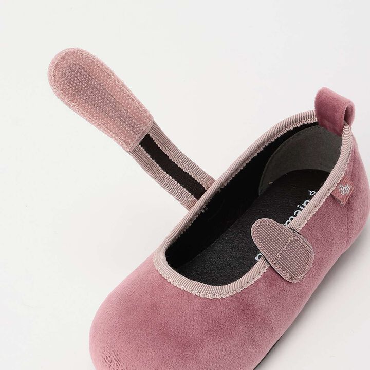 Velour One-Strap Shoes,Mocha tea, medium image number 4