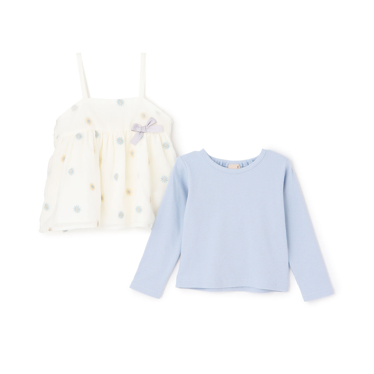 Link Floral Embroidery Tunic Set,Light blue, large image number 7