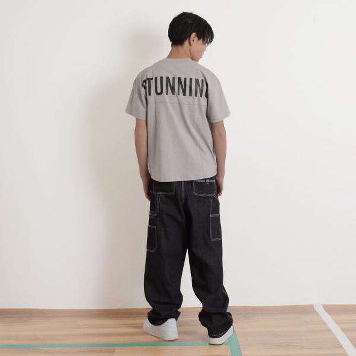 Balloon Peplum T-Shirt,Light blue, medium image number 15