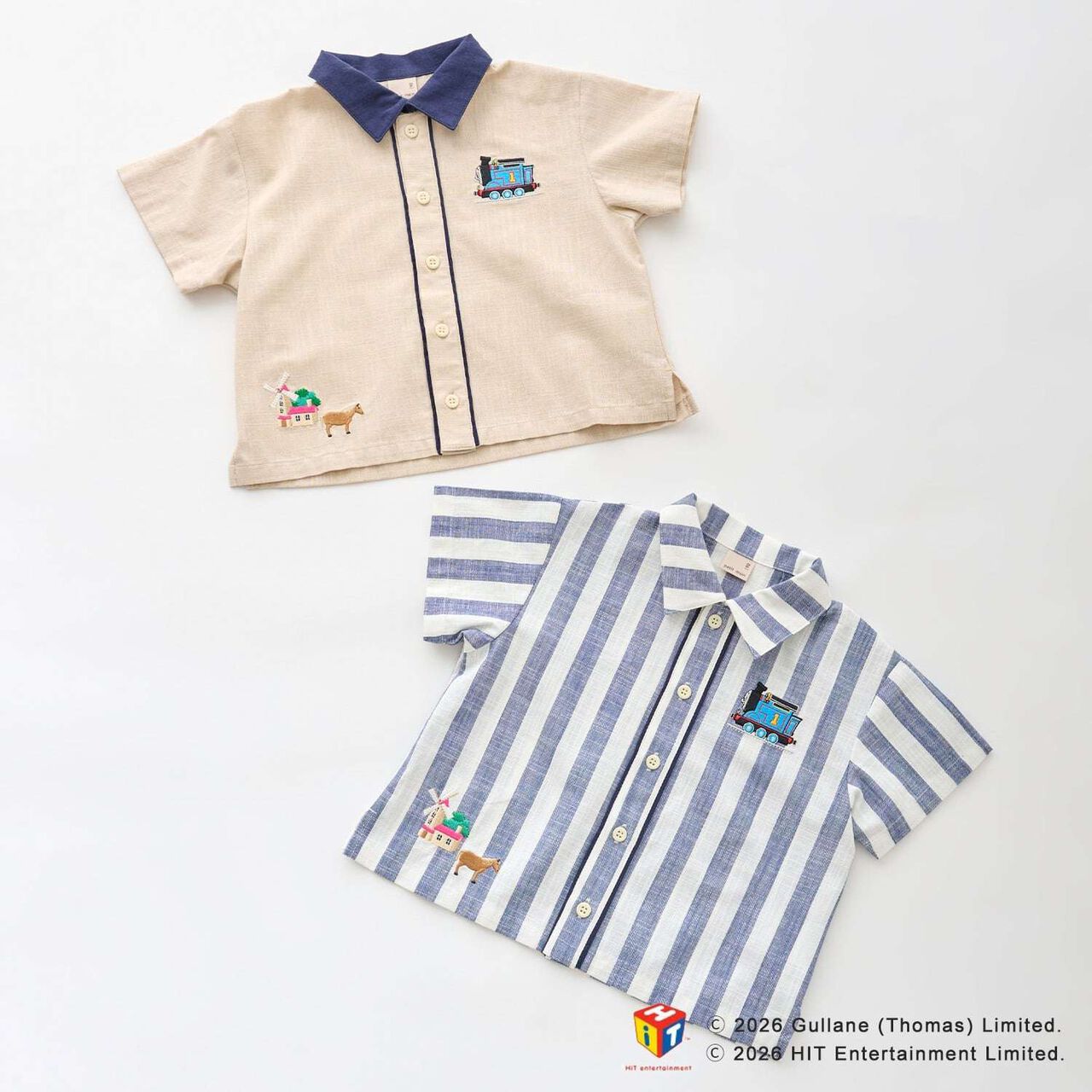 [Thomas the Tank Engine] Short-Sleeve Shirt,Pearl white, large image number 16