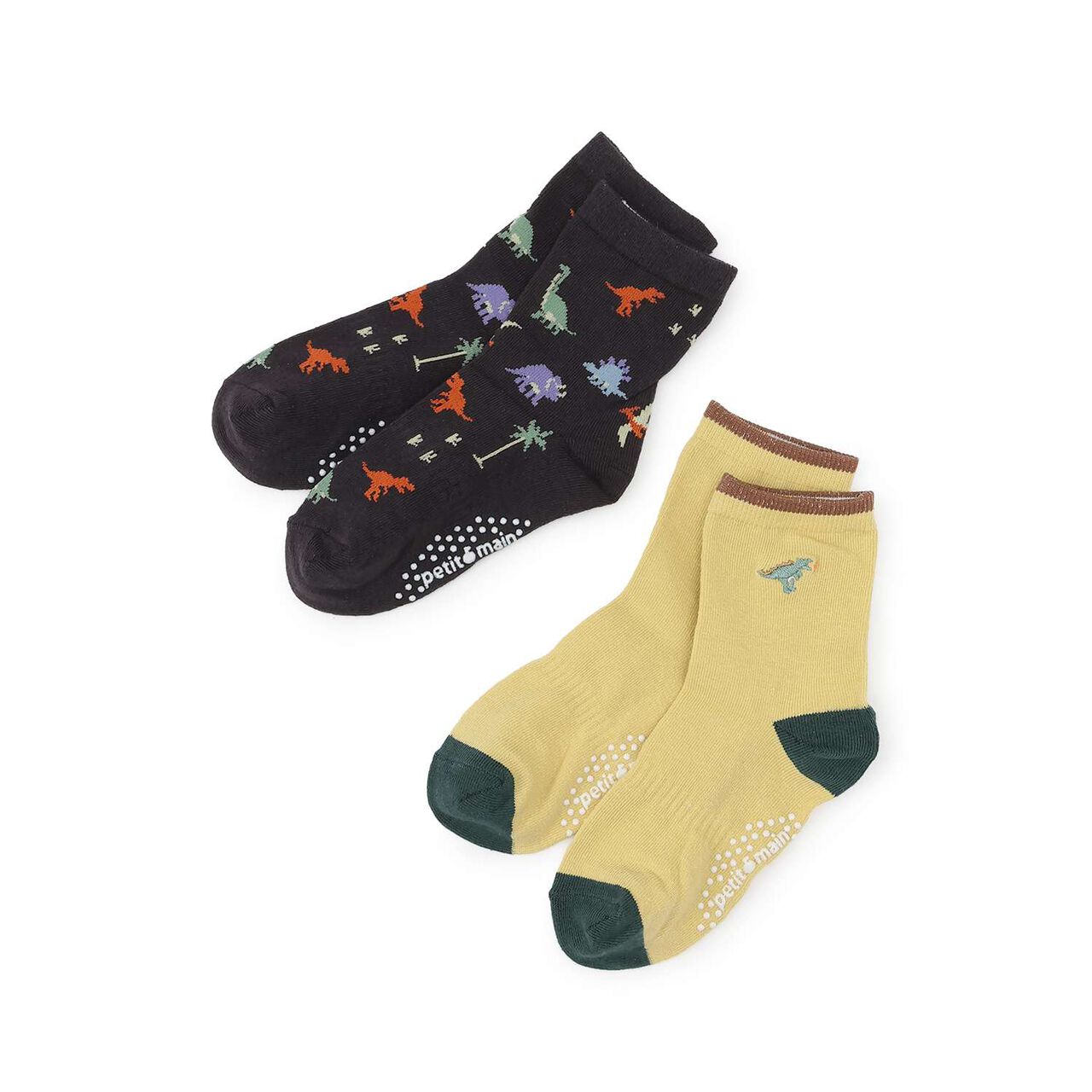 Boys Assorted Socks 2P,Yellow, large image number 0