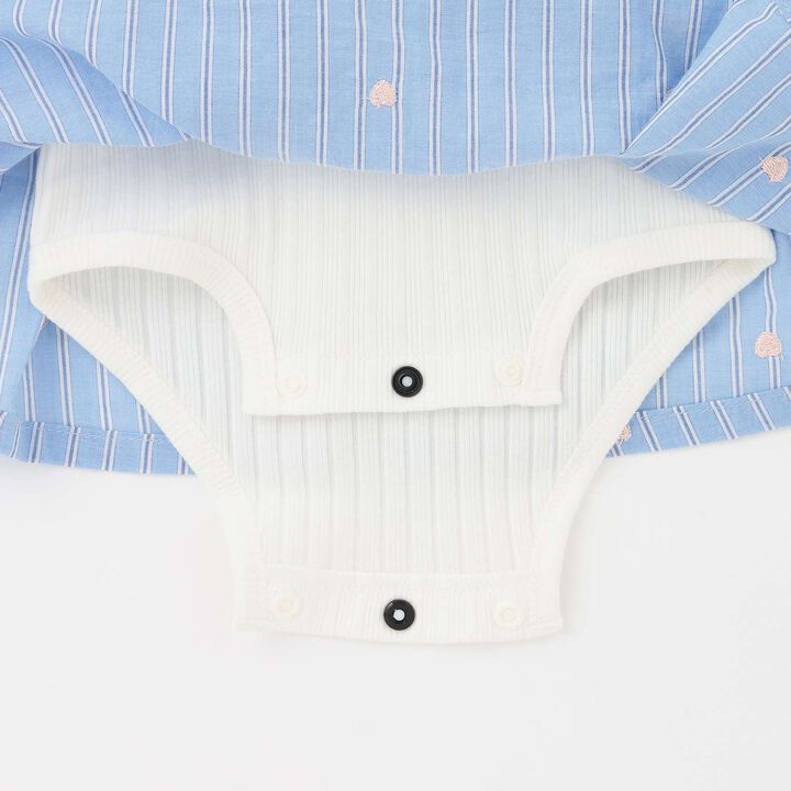 Link Heart Embroidery OP Romper,Light pink, medium image number 6