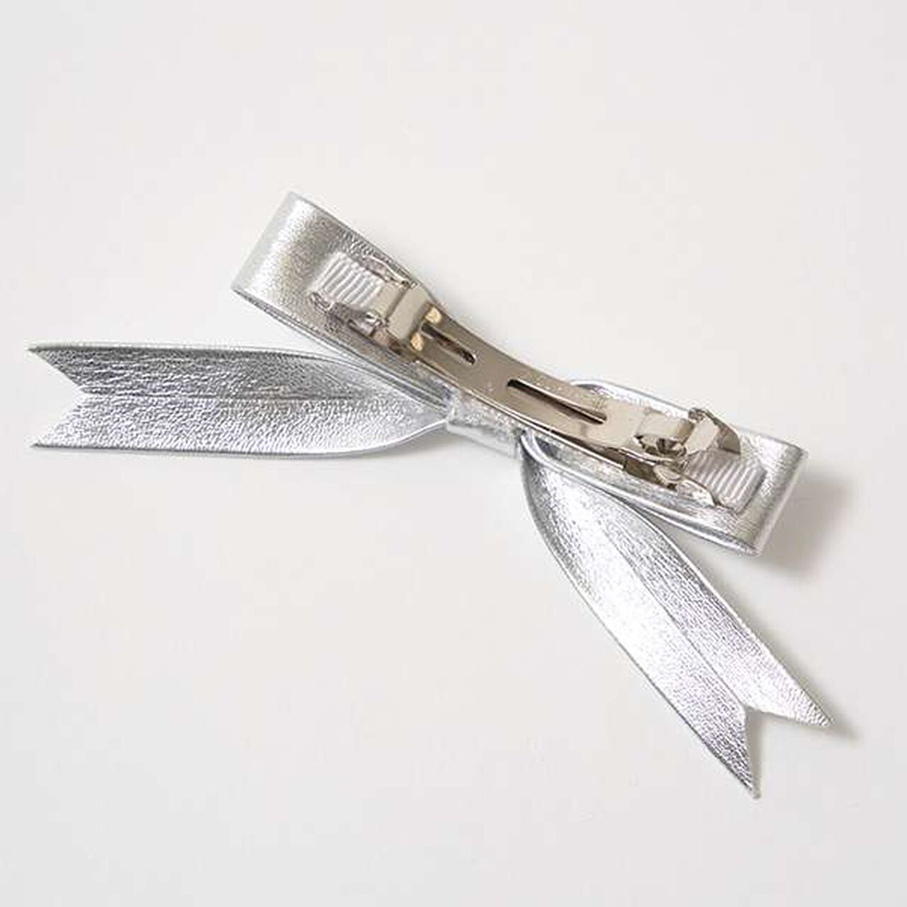 Big Bow Hair Clip,Silver, large image number 4