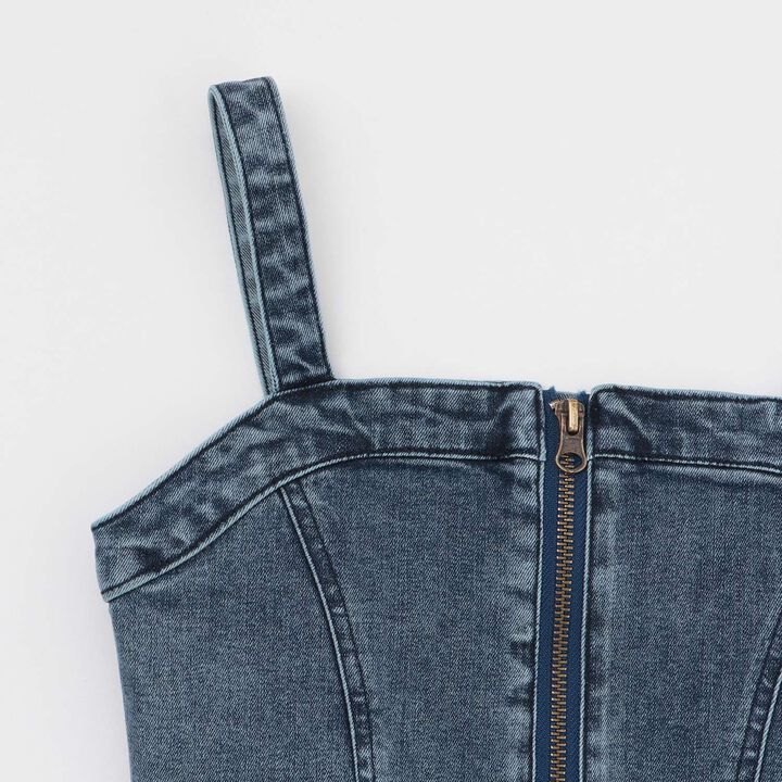 Denim Bustier,Blue, medium image number 8