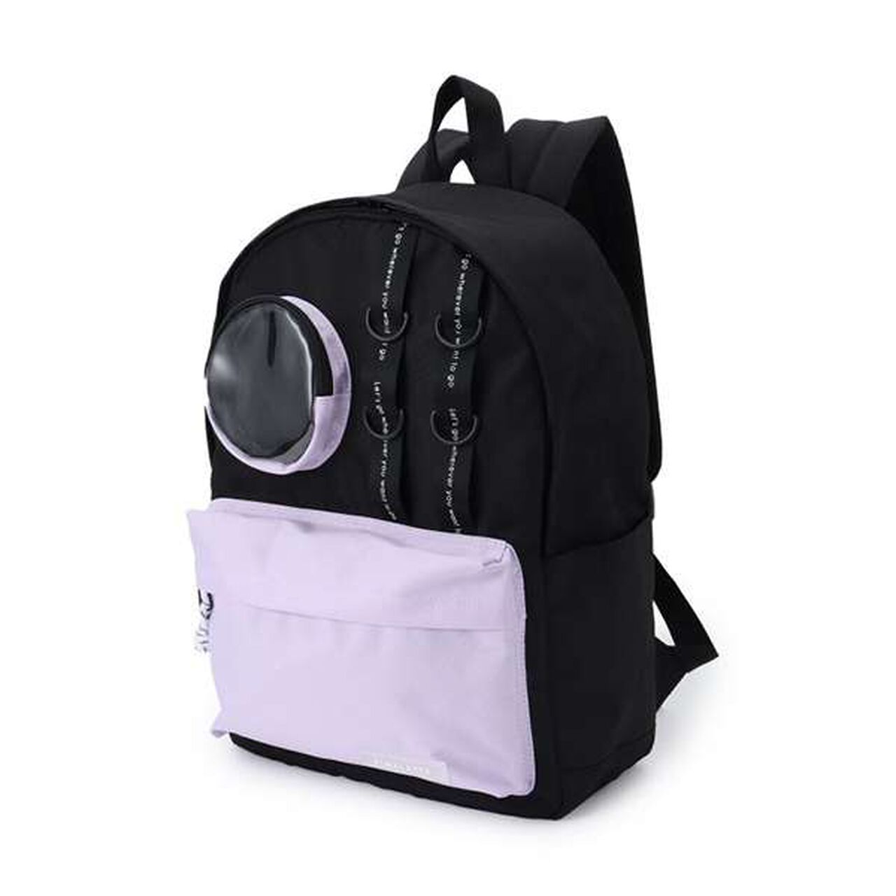 Mall-Style Multi-Pocket Backpack,Black, large image number 2